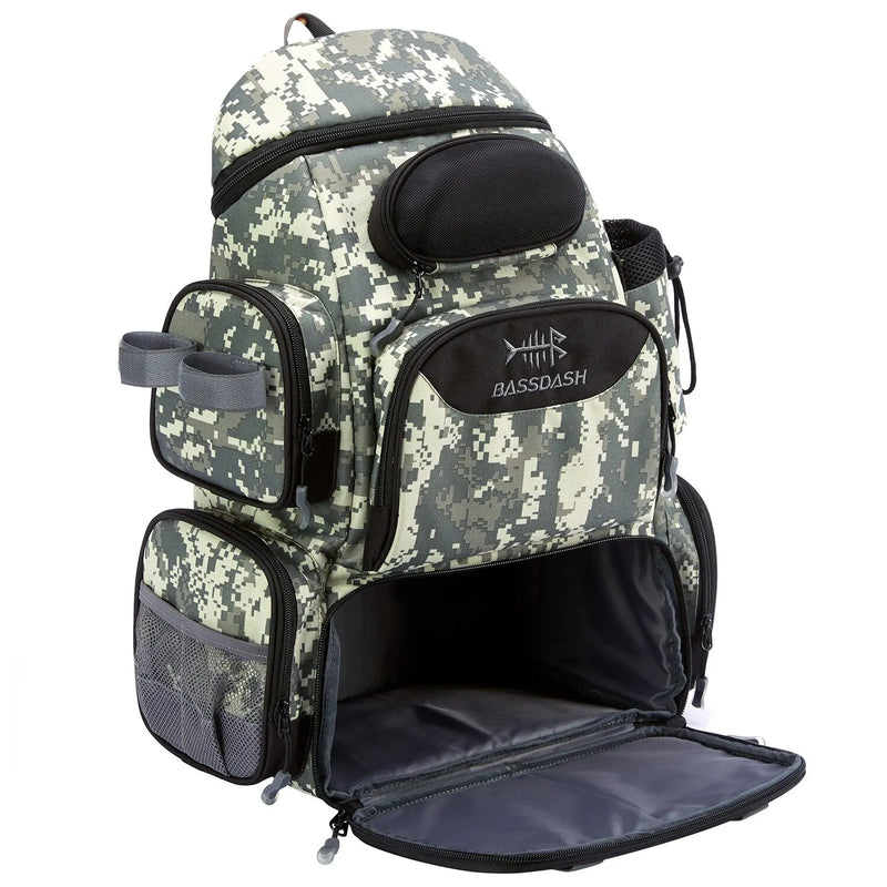 Load image into Gallery viewer, Bassdash Fishing Bag Tackle Backpack Lightweight Tactical Tackle Box Multifunctional
