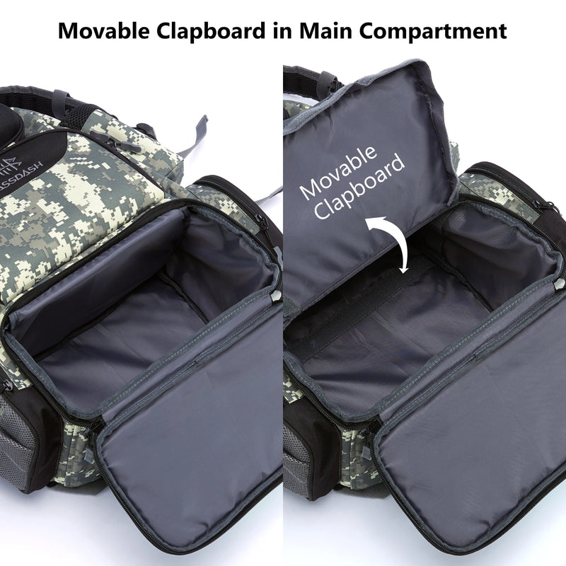 Load image into Gallery viewer, Bassdash Fishing Bag Tackle Backpack Lightweight Tactical Tackle Box Multifunctional
