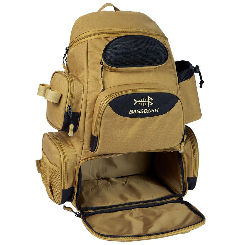 Load image into Gallery viewer, Bassdash Fishing Bag Tackle Backpack Lightweight Tactical Tackle Box Multifunctional
