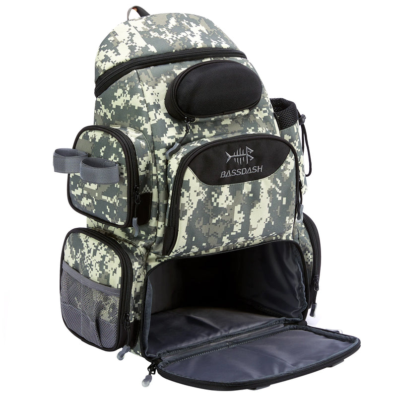 Load image into Gallery viewer, Bassdash Fishing Bag Tackle Backpack Lightweight Tactical Tackle Box Multifunctional
