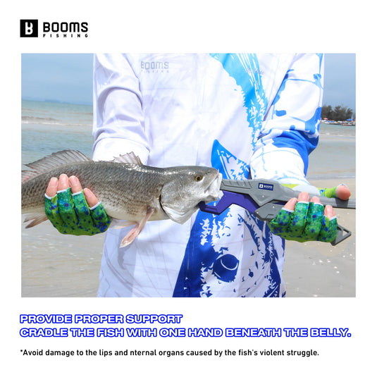 Booms Fishing 23cm Pliers and 24cm Fish Gripper Fishing Tools Set for Split Ring Line Cutters Hook Remover Fishing Tackle Kit